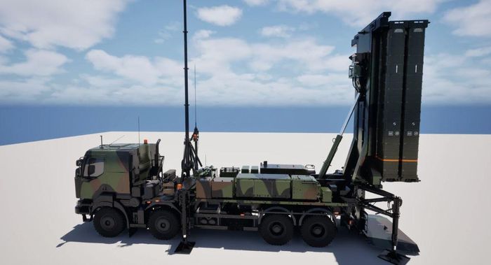 Mô hình dựng 3D hệ thống SAMP/T. Nguồn: ChaseDigital_LLC/militarnyi.com