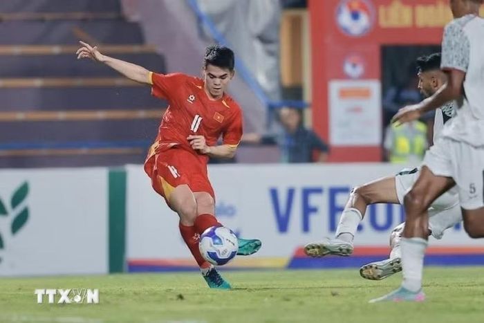 Khuất Văn Khang lỡ hẹn với ASEAN Cup 2026. (Ảnh: Minh Quyết/TTXVN)
