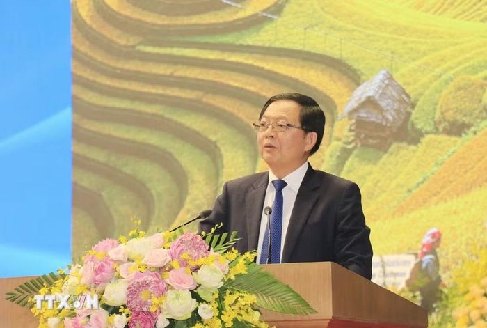 Phó Thủ tướng Chính phủ Hồ Quốc Dũng phát biểu chỉ đạo Hội nghị. (Ảnh: Đinh Thùy/TTXVN)