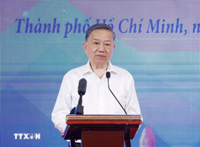 Tổng Bí thư, Chủ tịch nước Tô Lâm phát biểu. (Ảnh: Thống Nhất/TTXVN)
