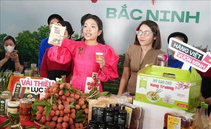 Quảng bá trực tuyến sản phẩm vải thiều và các nông sản chủ lực, đặc trưng OCOP của tỉnh Bắc Ninh.