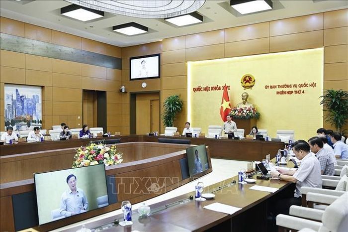 Phó Chủ tịch Quốc hội Nguyễn Khắc Định phát biểu. Ảnh: Doãn Tấn/TTXVN