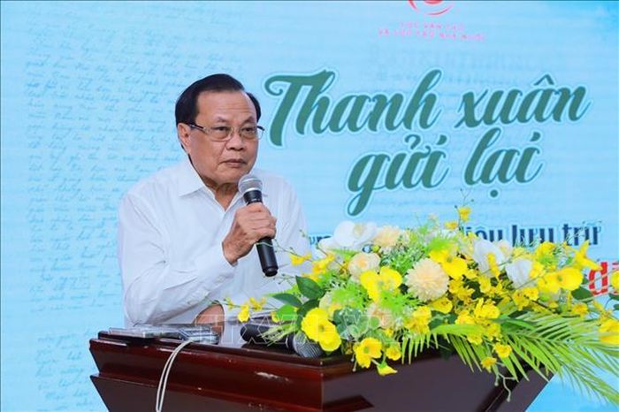 Ông Phạm Quang Nghị, nguyên cán bộ đi B chia sẻ tại chương trình. Ảnh: Khánh Hòa/TTXVN