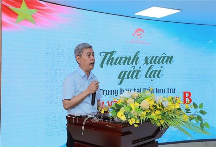 Ông Đặng Thanh Tùng, Cục trưởng Cục Văn thư và Lưu trữ nhà nước phát biểu. Ảnh: Khánh Hòa/TTXVN