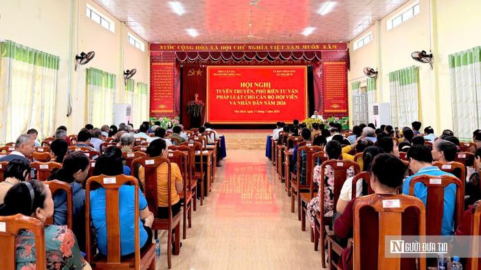 Toàn cảnh Hội nghị buổi tuyên truyền, phổ biến tư vấn pháp luật.