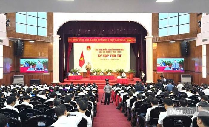 Toàn cảnh Kỳ họp thứ tư, khóa XIX, HĐND tỉnh Thanh Hóa nhiệm kỳ 2026 – 2031.