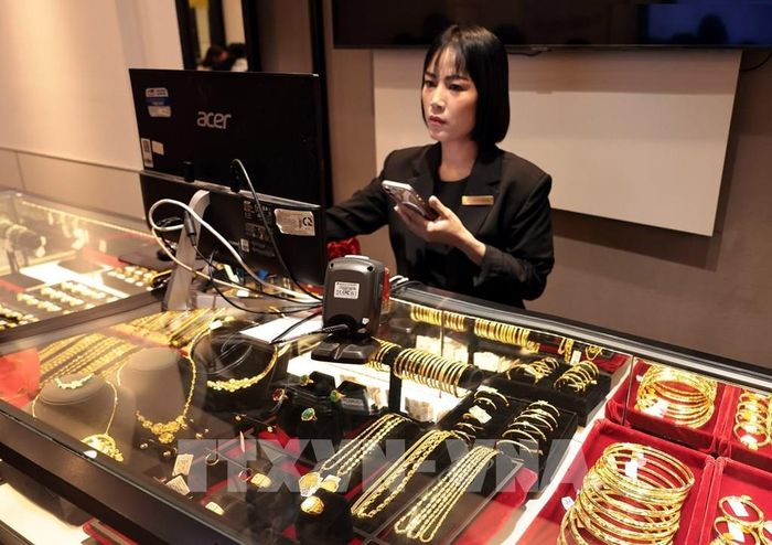 Giá vàng hôm nay 17/7 cập nhật mới nhất. Ảnh: Trần Việt - TTXVN