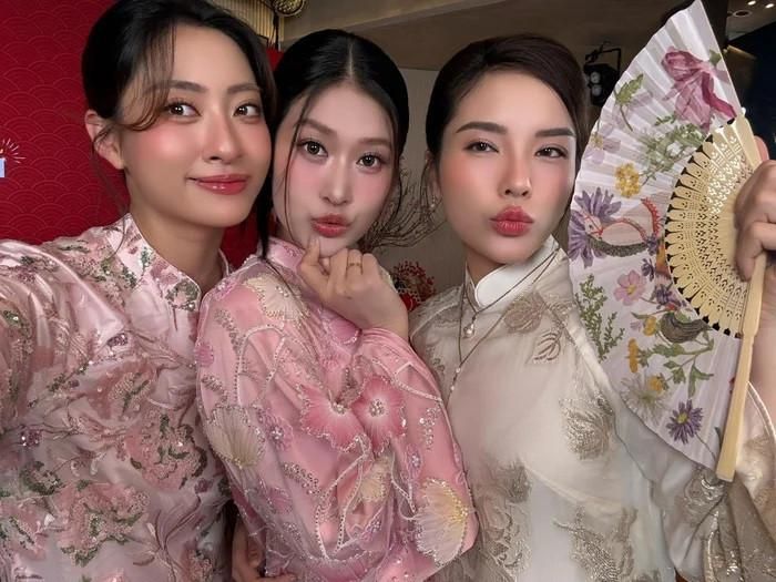Lương Thùy Linh có mối quan hệ thân thiết với Đoàn Thiên Ân, Kỳ Duyên. 