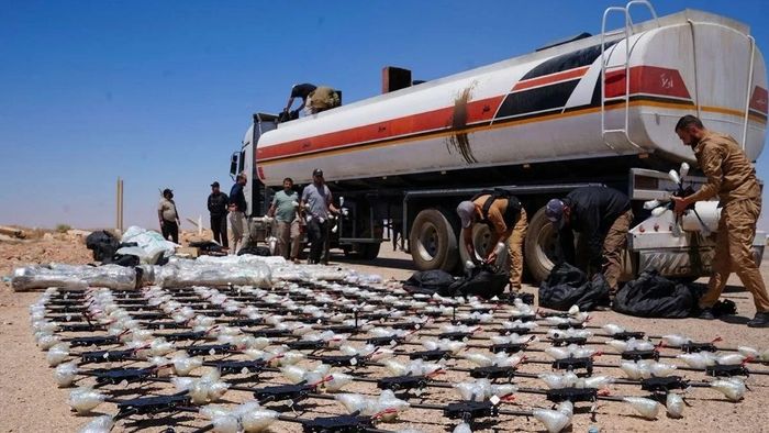 Syria đã thu giữ một lô vũ khí quy mô lớn tại khu vực biên giới với Iraq. Ảnh: Getty Images.