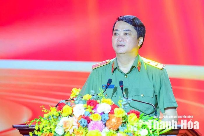 Thiếu tướng Nguyễn Viết Giang, Cục trưởng Cục Xây dựng phong trào bảo vệ an ninh Tổ quốc (Bộ Công an), Phó Trưởng ban Thường trực Ban Chỉ đạo hội thi phát biểu bế mạc.