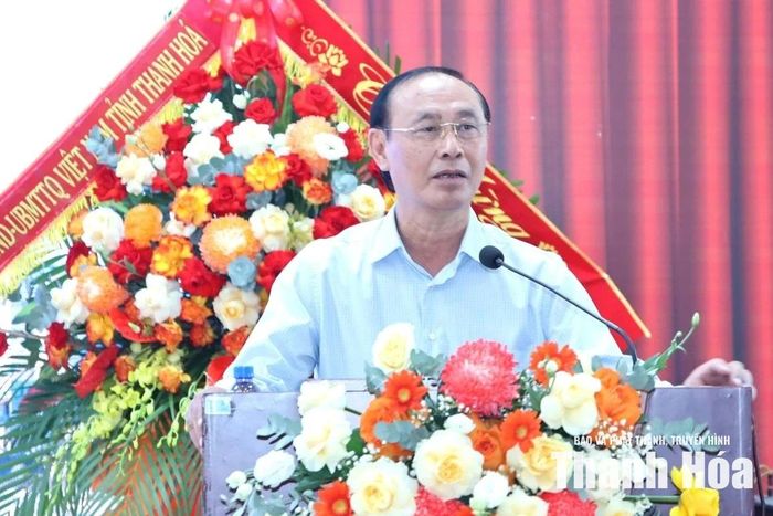 Ông Lê Đình Thọ, nguyên Thứ trưởng Bộ Giao thông - Vận tải (nay là Bộ Xây dựng), nguyên Trưởng ban Quản lý KKT Nghi Sơn và các KCN tỉnh Thanh Hóa phát biểu tại buổi tọa đàm.