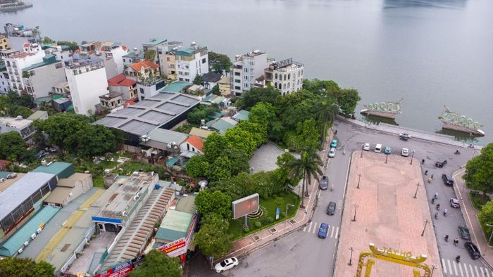 Ô đất này được đề xuất cải tạo, nâng cấp để xây dựng không gian xanh, phục vụ phát triển du lịch khu vực hồ Tây.