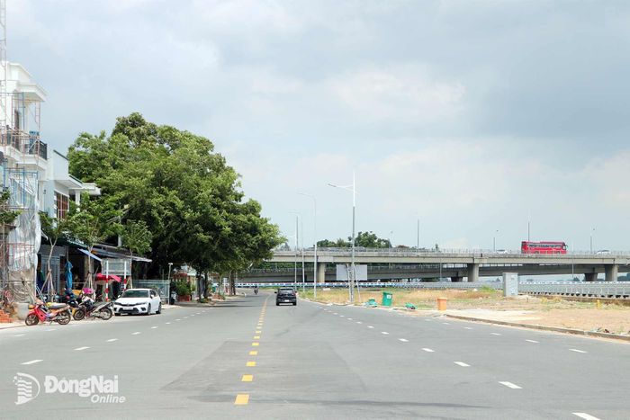 Hầm chui qua cầu Hóa An khi hoàn thành sẽ kết nối đường ven sông Đồng Nai với đường Nguyễn Văn Trị. Ảnh: Phạm Tùng