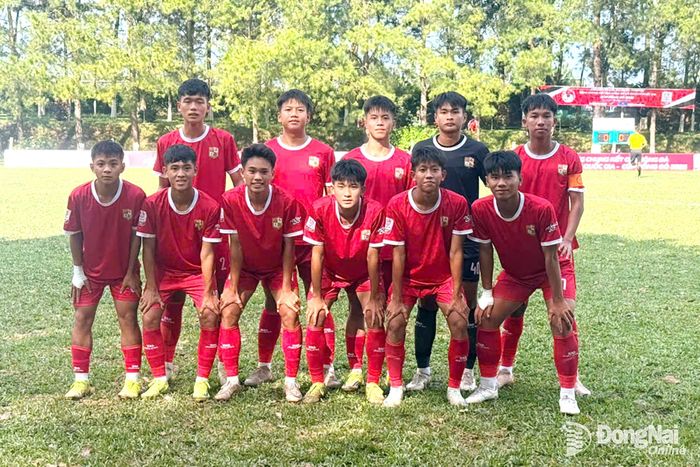 Đội U.17 Đồng Nai khởi đầu thuận lợi tại vòng chung kết bóng đá U.17 quốc gia. Ảnh: ĐVCC
