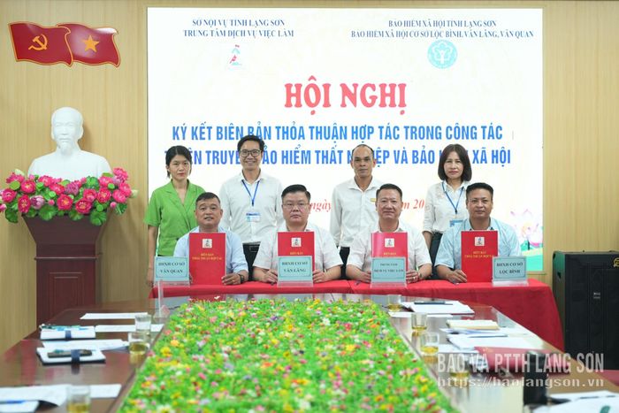 Đại diện các đơn vị ký kết biên bản thỏa thuận hợp tác
