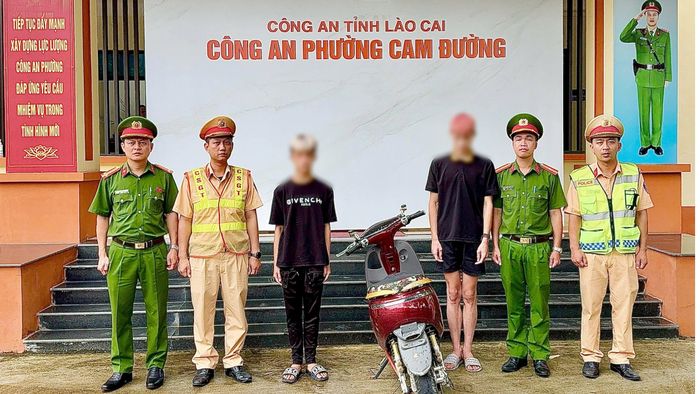 Phòng Cảnh sát giao thông Công an tỉnh Lào Cai tịch thu phương tiện vi phạm.