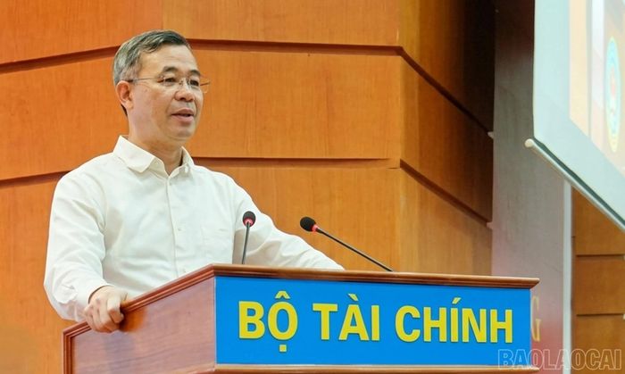 Bộ trưởng Bộ Tài chính Ngô Văn Tuấn phát biểu kết luận hội nghị.