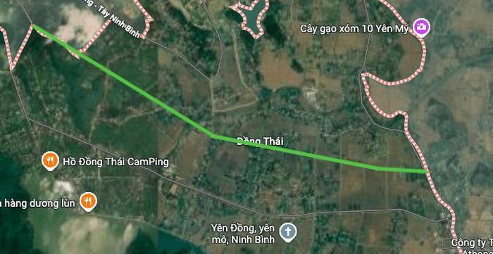 Hình ảnh thực địa trên Google vệ tinh.
