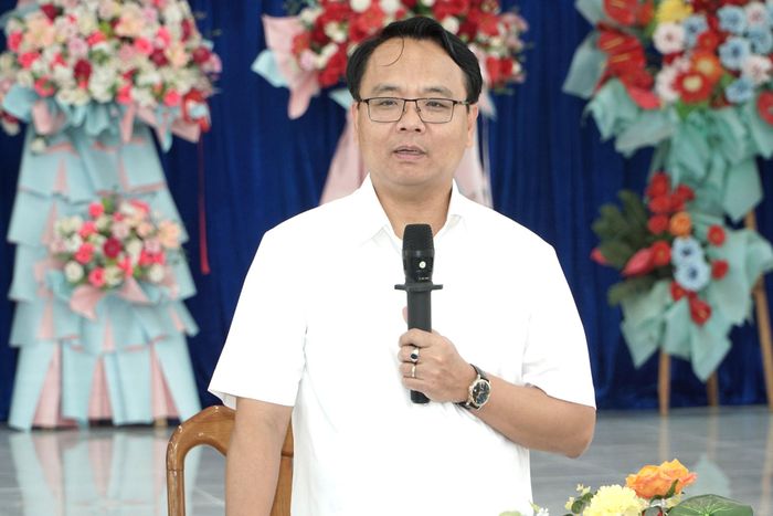 Phó Bí thư Thường trực Tỉnh ủy Lâm Đồng Đặng Hồng Sỹ phát biểu chỉ đạo tại buổi làm việc