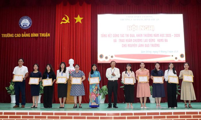 Các cá nhân nhận Danh hiệu Chiến sĩ thi đua cơ sở
