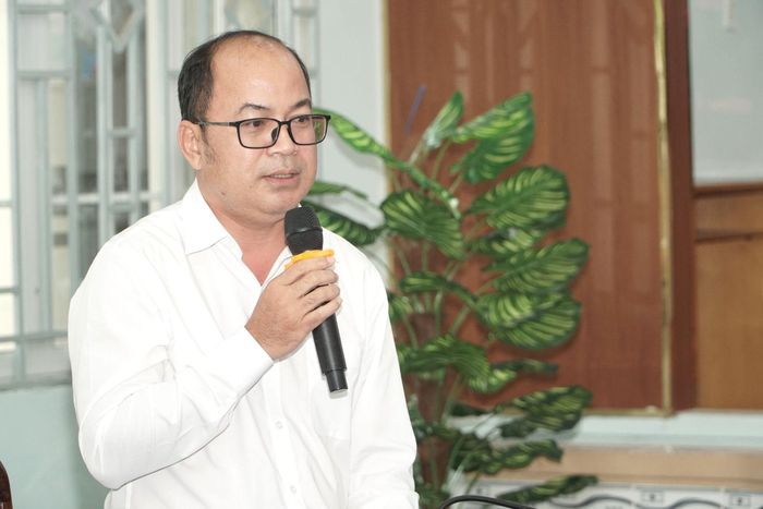 Đồng chí Y Quang BKrông, Ủy viên Ban Thường vụ Tỉnh ủy, Phó Chủ tịch HĐND tỉnh phát biểu tại buổi làm việc