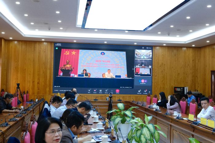 Hội nghị được kết nối trực tuyến tới các tỉnh, thành phố