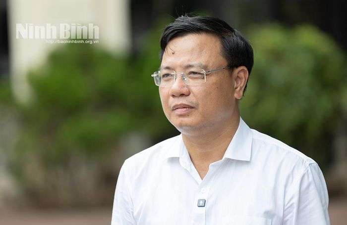 Thạc sĩ Phạm Thanh Ngọc, Bí thư Đảng ủy, Hiệu trưởng Trường THPT chuyên Lê Hồng Phong.