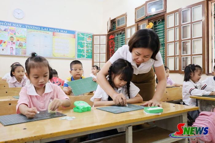 Lớp học tiền tiểu học tại Trường Tiểu học Ít Ong, xã Mường La.