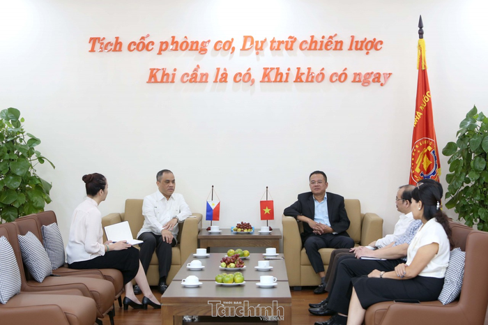Quang cảnh buổi tiếp. Ảnh: Đức Minh