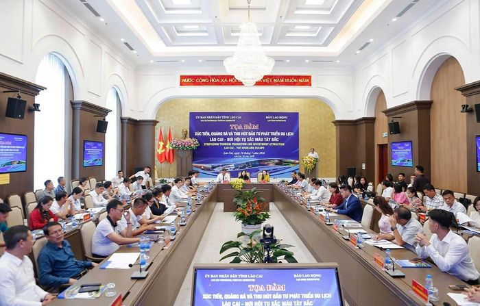 Tọa đàm xúc tiến, quảng bá và thu hút đầu tư phát triển du lịch Lào Cai - Nơi hội tụ sắc màu Tây Bắc.