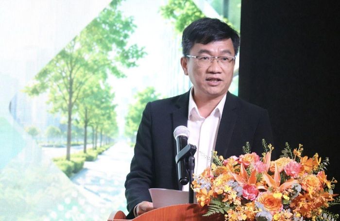 Ông Trần Trọng Tuyên, Phó Giám đốc Sở Khoa học và Công nghệ TP Hồ Chí Minh phát biểu tại lễ khai mạc.