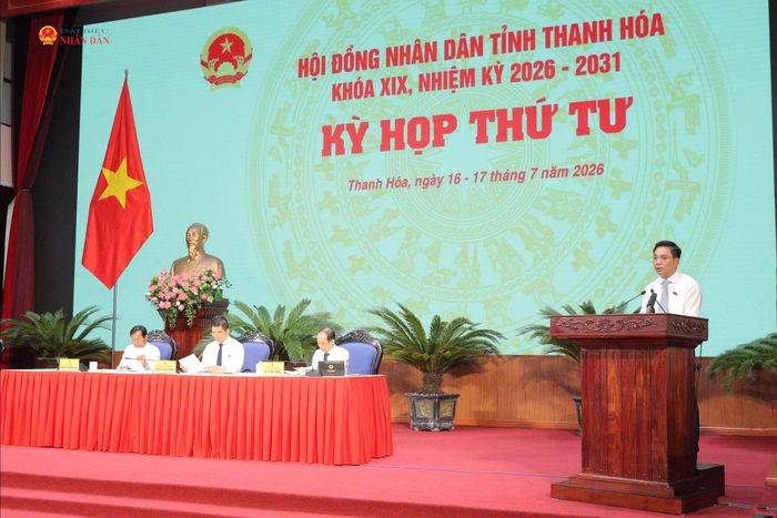 Phó Chủ tịch Quốc hội, Thượng tướng Nguyễn Doãn Anh phát biểu tại Phiên bế mạc Kỳ họp thứ Tư, HĐND tỉnh Thanh Hóa khóa XIX