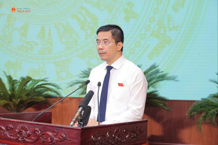 Phó Bí thư Thường trực Tỉnh ủy, Chủ tịch HĐND tỉnh Thanh Hóa Nguyễn Hồng Phong phát biểu