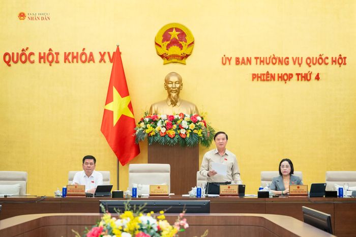 Phó Chủ tịch Quốc hội Nguyễn Khắc Định điều hành phiên họp