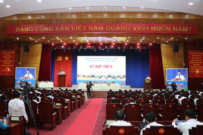 Quang cảnh Kỳ họp thứ 5, HĐND tỉnh Tây Ninh khóa XI, nhiệm kỳ 2026-2031