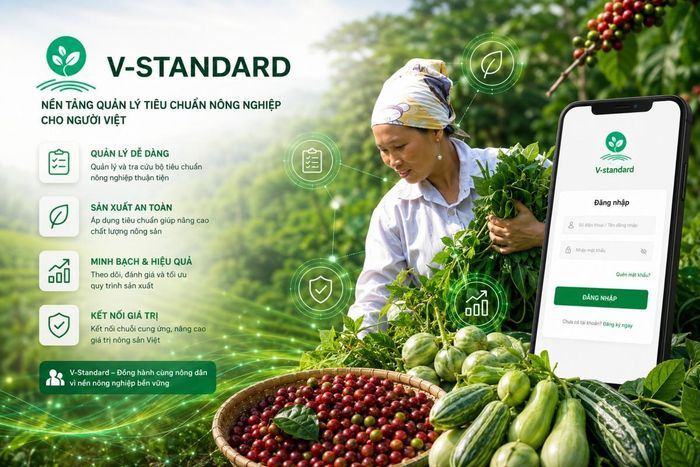 Nền tảng V-Standard kết hợp các công nghệ mới nổi, bao gồm trí tuệ nhân tạo cùng phương pháp tiếp cận lấy con người làm trung tâm nhằm hiện đại hóa quy trình chứng nhận nông nghiệp. Ảnh: ĐSQ Australia tại Việt Nam