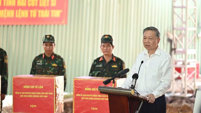 Tổng Bí thư, Chủ tịch nước Tô Lâm phát biểu chỉ đạo.