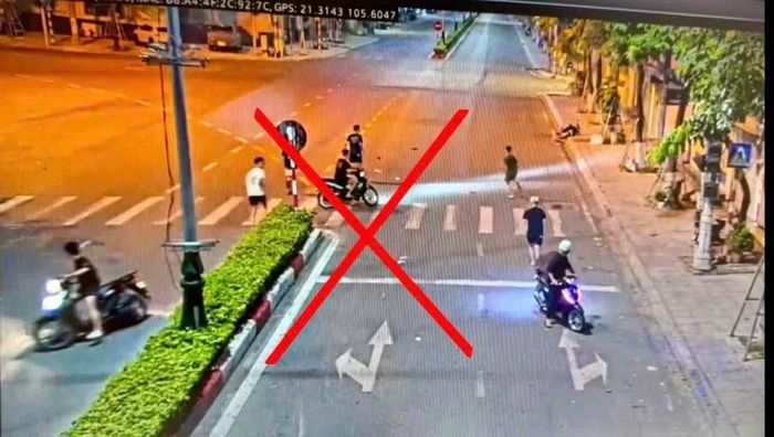 Tổ công tác 191 số 3 phát hiện nhóm thanh thiếu niên đi trên 4 xe mô tô đang rượt đuổi, dùng vỏ chai bia, gạch và thanh kim loại đánh nhau.