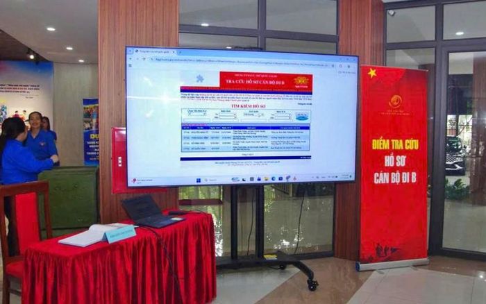 Công chúng có thể trực tiếp tra cứu hồ sơ cán bộ đi B thông qua hệ thống điện tử của Trung tâm Lưu trữ quốc gia III.