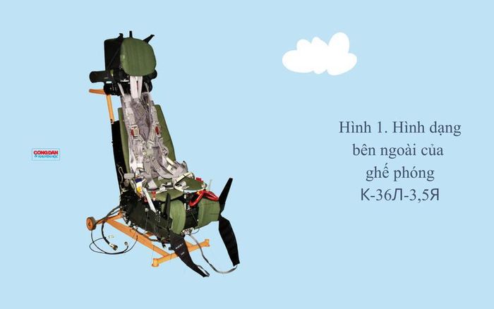 Hình 1. Hình dạng bên ngoài của ghế phóng к-36л-3,5я.