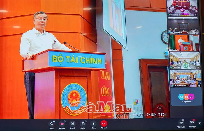  Bộ trưởng Bộ Tài chính Ngô Văn Tuấn phát biểu chỉ đạo, định hướng nhiệm vụ của ngành trong 6 tháng cuối năm 2026. (ảnh chụp màn hình)