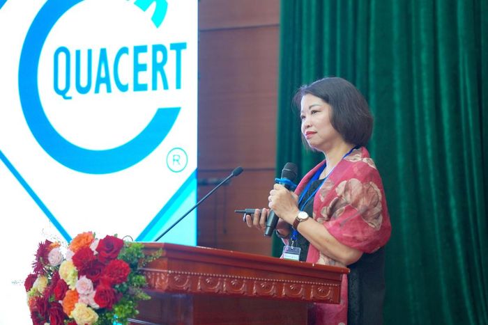Bà Trần Thị Ngọc Anh, Trưởng phòng Chứng nhận hệ thống, Trung tâm Chứng nhận Phù hợp QUACERT nhận định, nền tảng số giúp hồ sơ chứng nhận đầy đủ, minh bạch hơn và giảm đáng kể thời gian rà soát của chuyên gia.