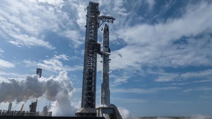 SpaceX hủy phóng Starship V3 vào phút chót do sự cố động cơ. (Ảnh: Space X)