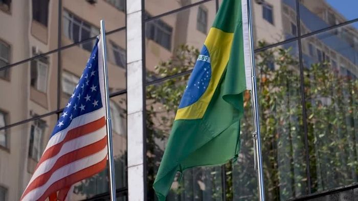 Căng thẳng thương mại Mỹ - Brazil leo thang vì mức thuế mới. Ảnh chụp từ video của Reuters