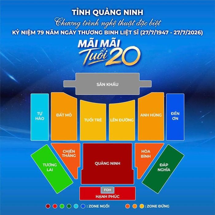Chương trình nghệ thuật đặc biệt kỷ niệm 79 năm Ngày Thương binh - Liệt sĩ với chủ đề “Mãi mãi tuổi 20”.