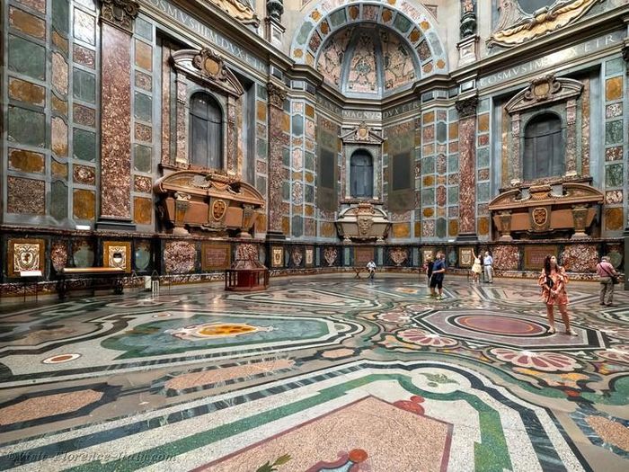 Nhà nguyện của các Vương tử bên trong Vương cung thánh đường San Lorenzo ở Florence (Italia), nơi an nghỉ của các đời Đại Công tước xứ Tuscany và thành viên gia tộc Medici. Ảnh: Visit-Florence-Italy