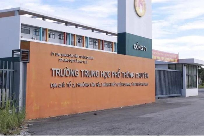 Trường THPT chuyên Tuyên Quang. Ảnh: VGP.