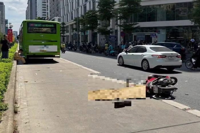 Hiện trường vụ tai nạn.