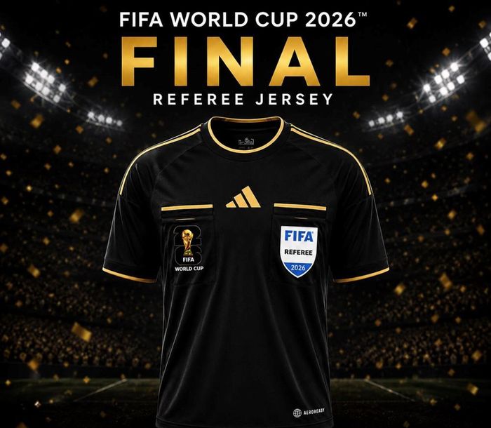 Mẫu trang phục FIFA thiết kế riêng cho tổ trọng tài trận chung kết World Cup 2026