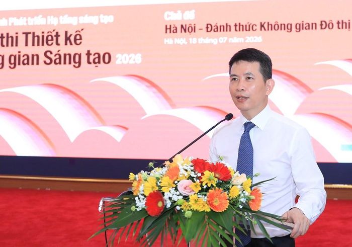 Giám đốc Sở VHTT Hà Nội Phạm Tuấn Long phát biểu